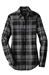 Ladies Plaid Flannel Tunic - LW668-MNSFD-EMB