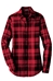 Ladies Plaid Flannel Tunic - LW668-MNSFD-EMB