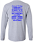 Long Sleeve Tough Girls Volleyball T-shirt - CGBV-2400-TOUGH GIRL